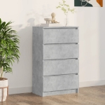 Credenza Grigio Cemento 60x35x98,5 cm in Legno Multistrato