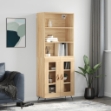 Credenza Rovere Sonoma 69,5x34x180 cm in Legno Multistrato