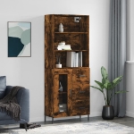 Credenza Rovere Fumo  69,5x34x180 cm in Legno Multistrato