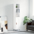 Credenza 34,5x34x180 cm in Legno Multistrato Bianco Lucido