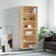Credenza Rovere Sonoma 69,5x32,5x180 cm Legno Multistrato