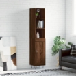Credenza Rovere Marrone 34,5x34x180 cm in Legno Multistrato