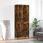 Credenza Rovere Fumo  69,5x34x180 cm in Legno Multistrato