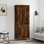 Credenza Rovere Fumo  69,5x34x180 cm in Legno Multistrato