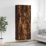 Credenza Rovere Fumo  69,5x34x180 cm in Legno Multistrato