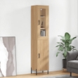 Credenza Rovere Sonoma 34,5x34x180 cm in Legno Multistrato