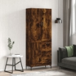 Credenza Rovere Fumo  69,5x34x180 cm in Legno Multistrato