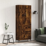 Credenza Rovere Fumo  69,5x34x180 cm in Legno Multistrato