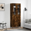 Credenza Rovere Fumo  69,5x34x180 cm in Legno Multistrato
