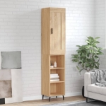 Credenza Rovere Sonoma 34,5x34x180 cm in Legno Multistrato