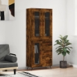 Credenza Rovere Fumo  69,5x34x180 cm in Legno Multistrato