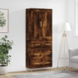 Credenza Rovere Fumo  69,5x34x180 cm in Legno Multistrato