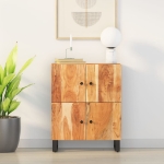 Credenza con 4 Ante 60x33x75 cm in Legno Massello di Acacia