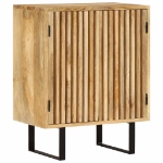 Credenza con 2 Ante 55x35x70 cm in Legno Massello di Mango