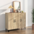 Credenza Rovere Sonoma 90x34x80 cm in Legno Multistrato