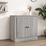 Credenza Grigio Sonoma 70x35,5x67,5 cm in Legno Multistrato