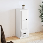 Credenza Bianca 36x35,5x103,5 cm in Legno Multistrato