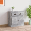 Credenza Grigio Cemento 70x35,5x67,5 cm in Legno Multistrato