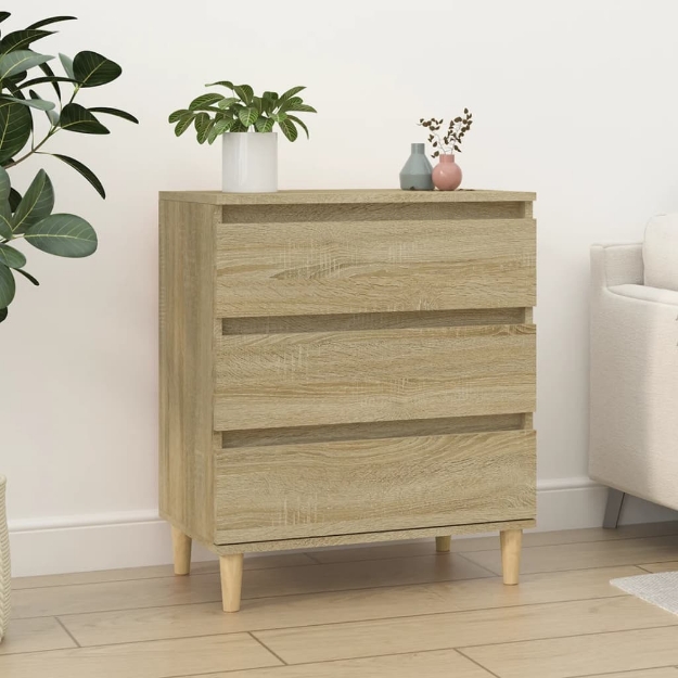 Credenza Rovere Sonoma 60x35x70 cm in Legno Multistrato