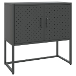 Credenza Antracite 75x35x75 cm in Acciaio