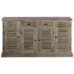 Credenza  in Legno Massello di Mindi 145x32,5x77cm