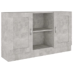 Credenza Grigio Cemento 120x30,5x70 cm in Truciolato