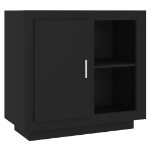 Credenza Nera 80x40x75 cm