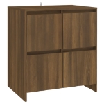 Credenza Rovere Marrone 70x41x75 cm in Truciolato