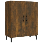 Credenza Rovere Fumo 70x34x90 cm in Legno Multistrato