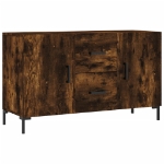 Credenza Rovere Fumo 100x36x60 cm in Legno Multistrato