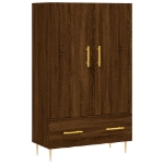 Credenza Rovere Marrone 69,5x31x115 cm in Legno Multistrato