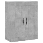 Mobile a Parete Grigio Cemento 69,5x34x90 cm Legno Multistrato