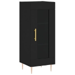 Credenza Nero 34,5x34x90 cm in Legno Multistrato