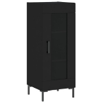 Credenza Nero 34,5x34x90 cm in Legno Multistrato