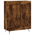 Credenza Rovere Fumo 69,5x34x90 cm in Legno Multistrato