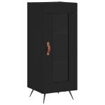 Credenza Nero 34,5x34x90 cm in Legno Multistrato