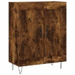 Credenza Rovere Fumo 69,5x34x90 cm in Legno Multistrato