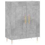 Credenza Grigio Cemento 69,5x34x90 cm in Legno Multistrato