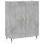 Credenza Grigio Cemento 69,5x34x90 cm in Legno Multistrato