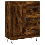 Credenza Rovere Fumo 69,5x34x90 cm in Legno Multistrato