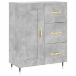 Credenza Grigio Cemento 69,5x34x90 cm in Legno Multistrato