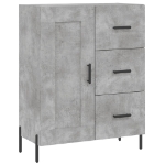 Credenza Grigio Cemento 69,5x34x90 cm in Legno Multistrato