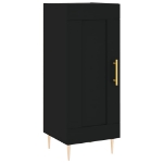 Credenza Nero 34,5x34x90 cm in Legno Multistrato