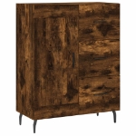 Credenza Rovere Fumo 69,5x34x90 cm in Legno Multistrato