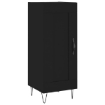 Credenza Nero 34,5x34x90 cm in Legno Multistrato