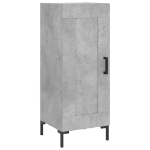 Credenza Grigio Cemento 34,5x34x90 cm in Legno Multistrato