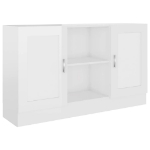 Credenza Bianco Lucido 120x30,5x70 cm in Truciolato