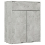 Credenza Grigio Cemento 60x30x75 cm in Truciolato