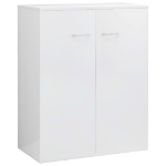 Credenza Bianco Lucido 60x30x75 cm in Truciolato