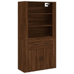 Credenza Rovere Marrone in Legno Multistrato